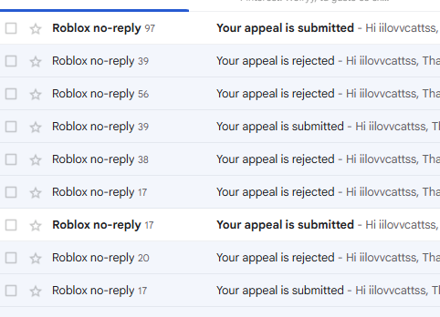 audri35334's tweet photo. @Roblox @Roblox You gave my 2018 account iilovvcattss an enforcement ban because of my sibling's ban. I had nothing to do with it and now you're refusing to accept my appeal from the originaly banned account.  

This system is definitely not fair for families under the same household. https://t.co/AugjucvJtf