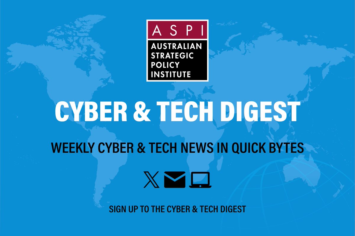 ASPI Cyber, Tech & Security tweet media