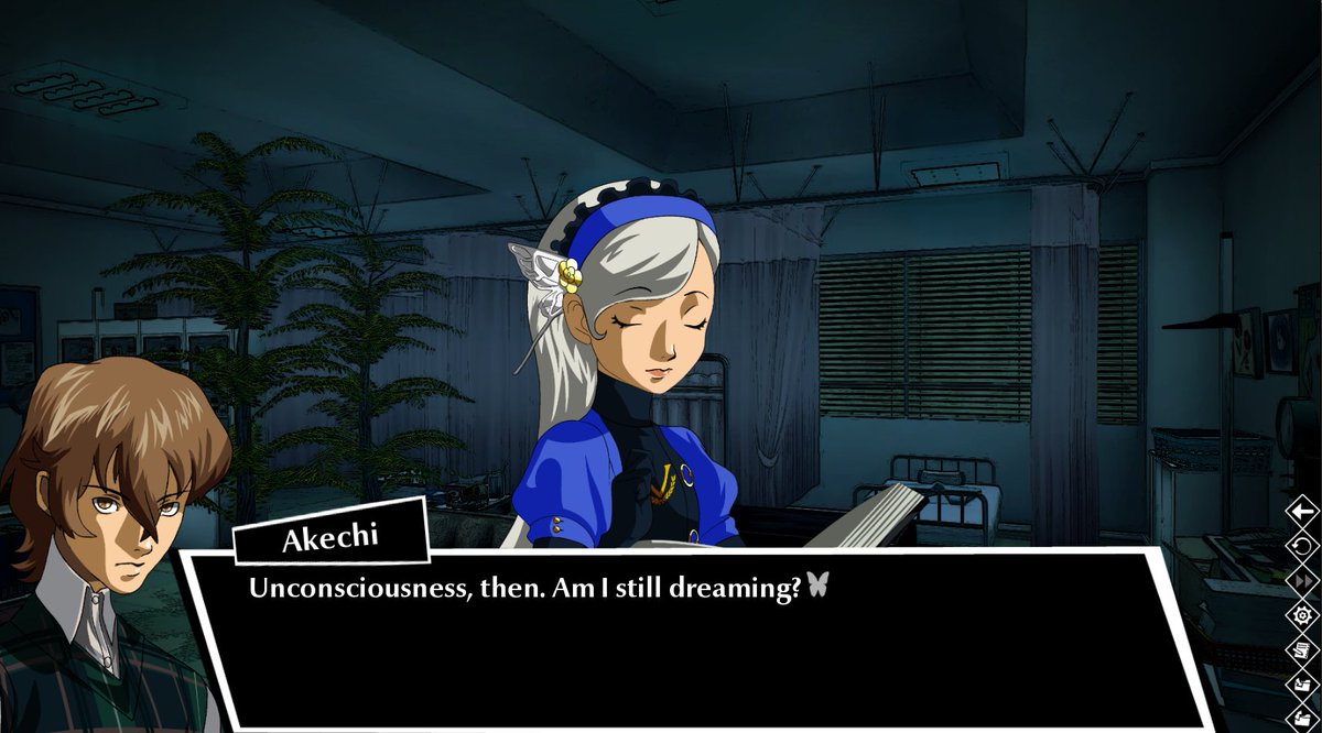 Buchaball's tweet image. My p2 inspired p5 fangame is already at 12k words put me down put me down