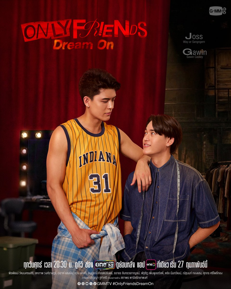 กลัวถ้าข้ามเส้นเพื่อนไปจะไม่เวิร์กน่ะสิ 😳
#OnlyFriendsDreamOn 

"Only Friends Dream On : The Play Begins"
📌Buy Tickets : shorturl.asia/Dqy5n

"ONLY FRIENDS : DREAM ON" 🎭
ทุกวันศุกร์ เวลา 20:30 น. ดูทีวี ช่องวัน31
ดูย้อนหลัง แอป oneD ที่เดียว เวลา 21:30 น.
เริ่ม 27