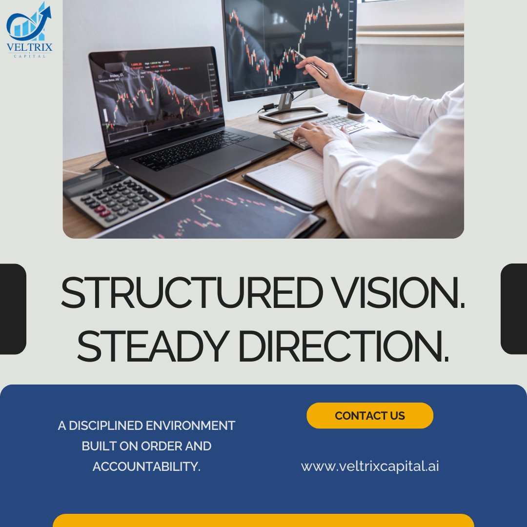 veltrixcapital's tweet image. Clear structure. Steady progress.
A disciplined platform focused on transparency, control, and long-term direction.
Begin today at veltrixcapital.ai

#VeltrixCapital #StructuredVision #SteadyDirection #ProfessionalStandards #TransparentManagement #OperationalControl