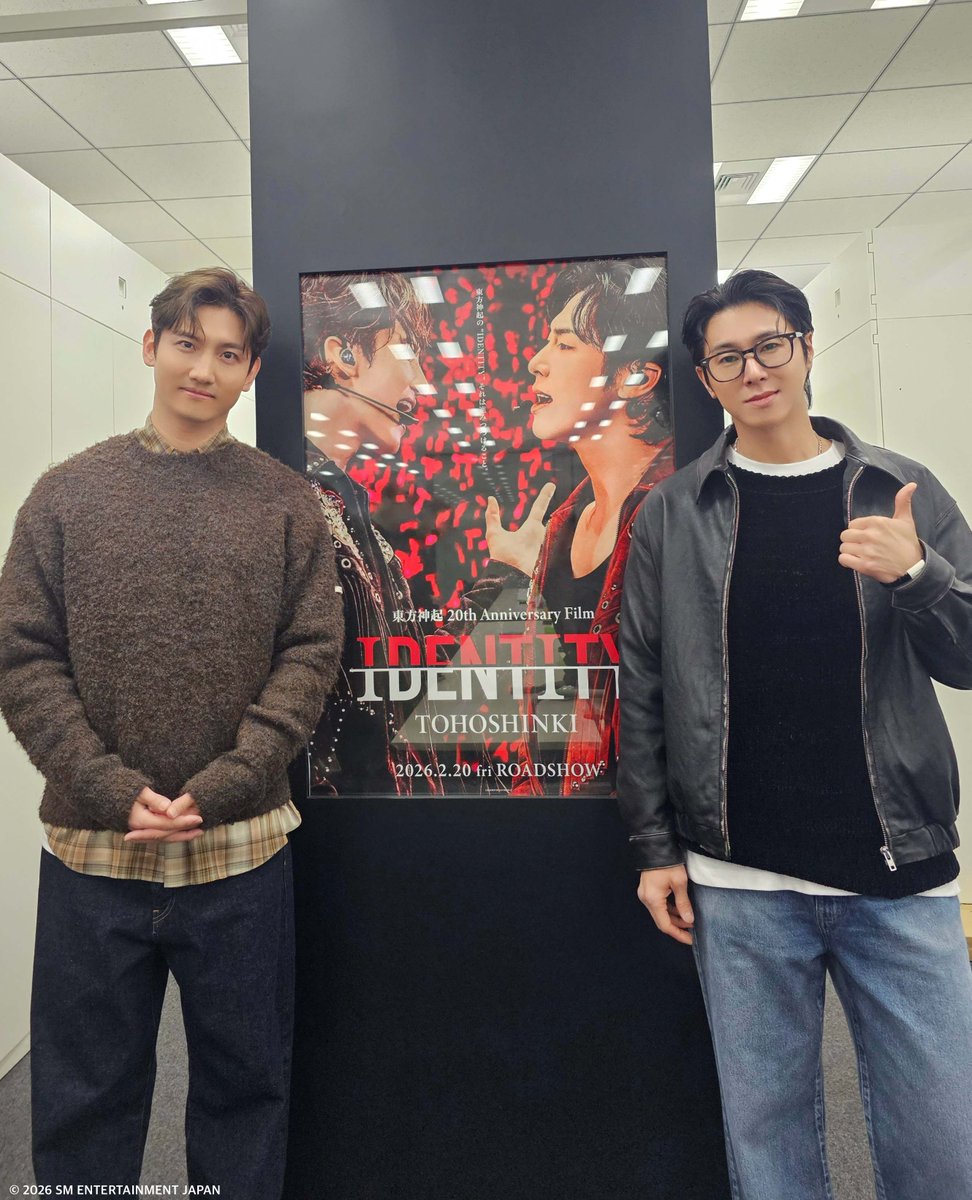 本日公開🎬

東方神起 20th Anniversary Film『IDENTITY』🎞️

東方神起の進みつづける姿と、その中にある変わらない真を2011年『TONE』から2025年『ZONE』の新たに編集されたドキュメンタリーとLIVEパフォーマンス映像で紡いでいる本作を、ぜひ劇場でご覧ください！

詳細はこちら▼