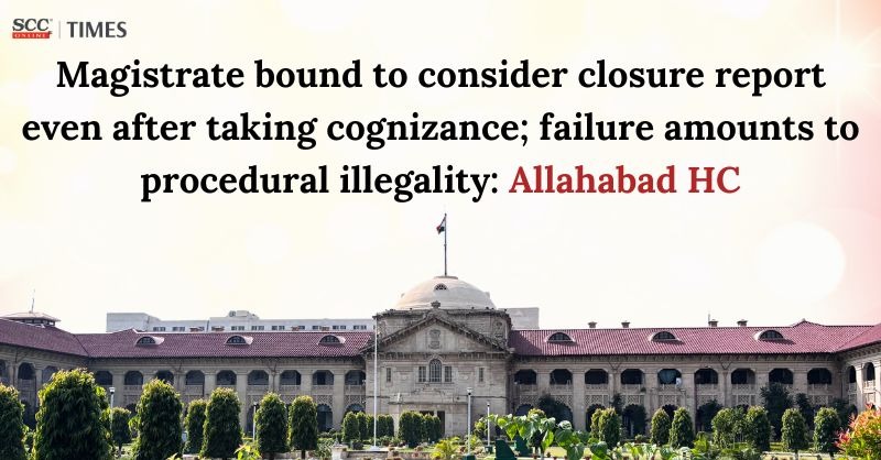 scconline_'s tweet photo. Magistrate bound to consider closure report even after taking cognizance; failure amounts to procedural illegality: Allahabad HC
Read More Here- https://t.co/bIPYQrZY88
#AllahabadHighCourt #ClosureReport #cognizance #CriminalProcedureCode1973 #Finalreport #FramingofCharge https://t.co/z9MVsyn5hL