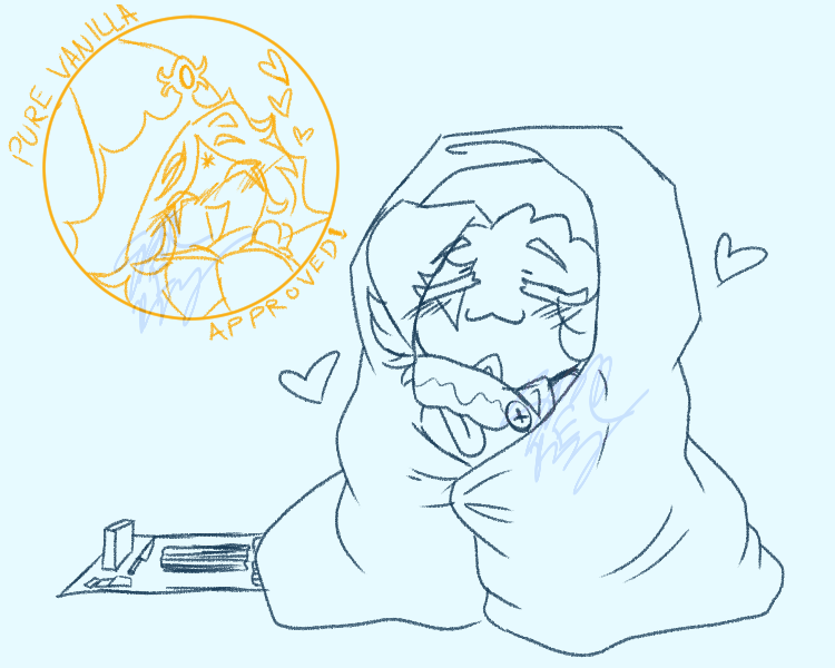 some people on tumblr gave blueberry some gifts and i think vanilla would always approve a little spoiling #thenewjesterau #purevanillacookie #blueberryjestercookie