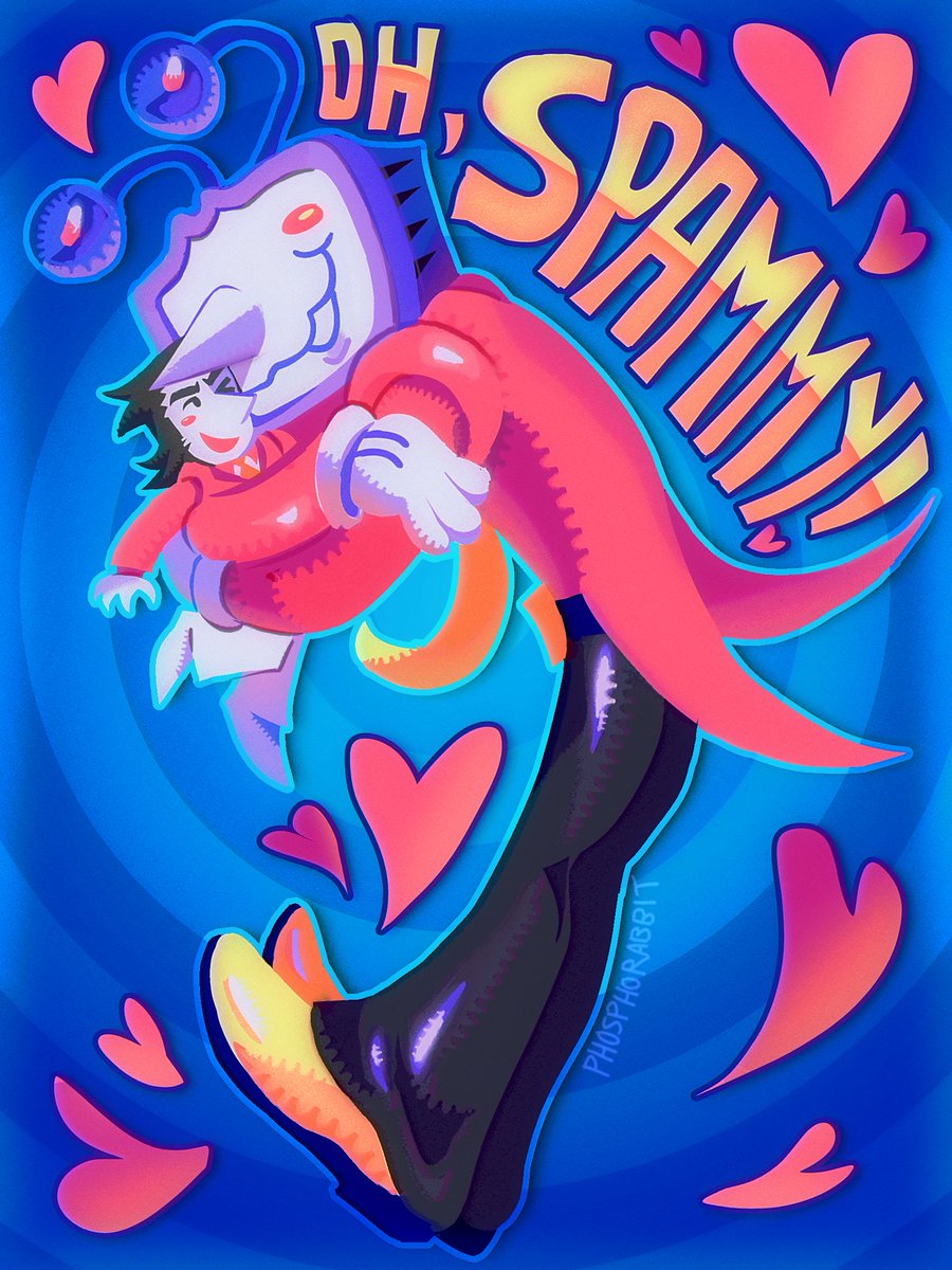 extremely late valentines art. get a room you two #DELTARUNE #spamtenna