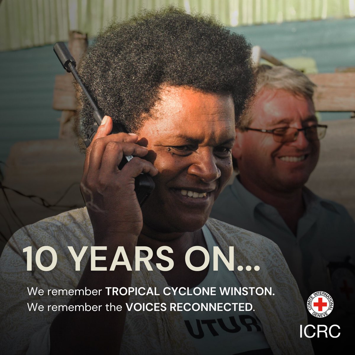 icrc_pacific's tweet photo. 10 years ago, Tropical Cyclone Winston made history as the Southern Hemisphere’s strongest storm, claiming 44 lives in Fiji and leaving a trail of destruction across the country.
 
In the aftermath, the @FijiRedCross (FRCS) together with support from the @ICRC stepped in to reconnect families torn apart by the chaos.
 
A decade later, the FRCS Restoring Family Links (RFL) service continues to offer a lifeline for loved ones to reconnect during crisis.
 More about RFL: https://t.co/PHZhUID3NT