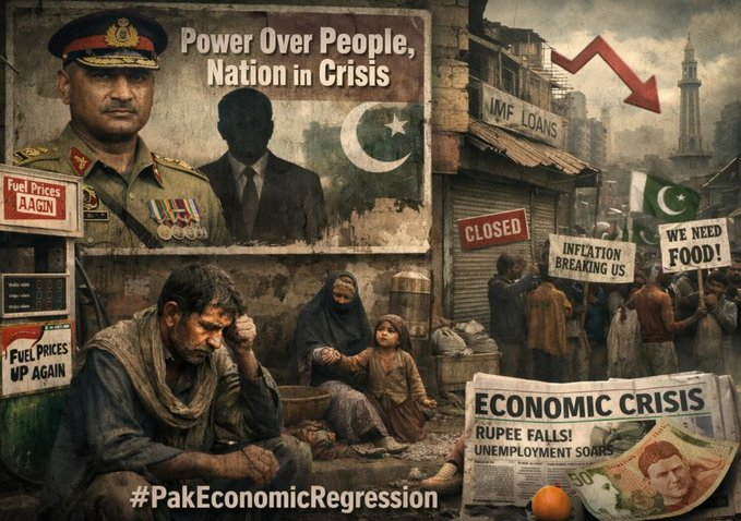 shahnawazdawar2's tweet image. Military interventions didn't just pause democracy they actively hollowed out civilian institutions for decades. Result? Chronic instability, bloated defense budgets, and an economy that's regressed instead of grown. History repeating itself. #PakEconomicRegression