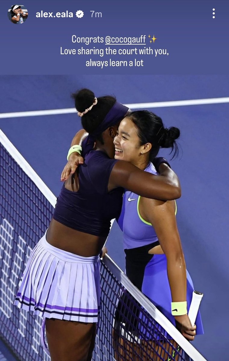 da_muguruza's tweet photo. Lost 6-0 6-2 and she's smiling like that. Alex Eala you're an inspiration https://t.co/vpKycnE6E4