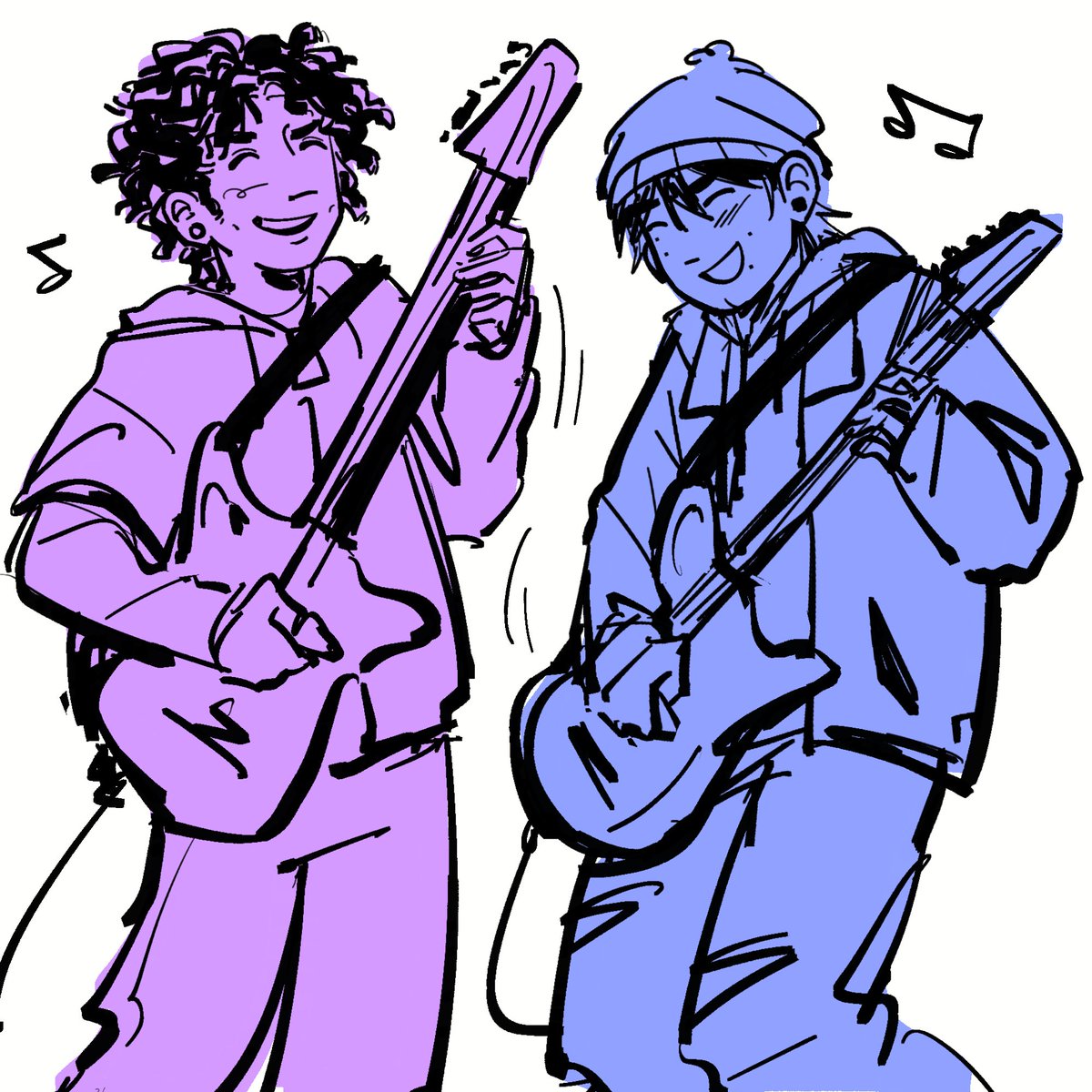 octosaii's tweet photo. i hate drawing guitars but i Love stolkien #stolkien #sptwt https://t.co/J3eyEYMduw