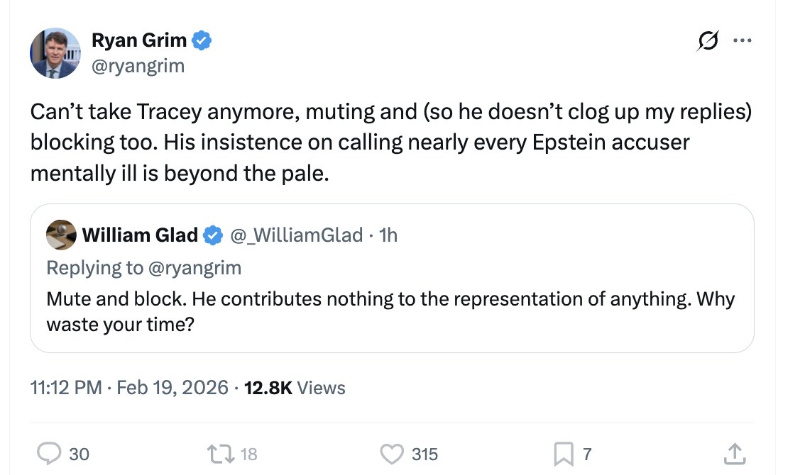 Michael Tracey tweet media
