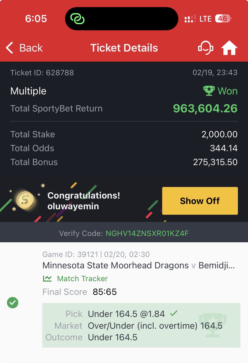340 Odds boom 

Drop your winning ticket ✅✅

Join my telegram channel for daily mega odds; t.me/oluwayemin
