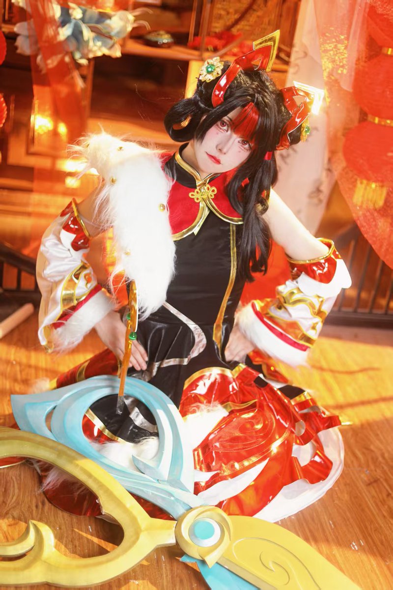 sunbingyu78's tweet photo. 格温给您拜年了
#cosplay #格温 #男娘 #sissy https://t.co/Fe3VkViycJ