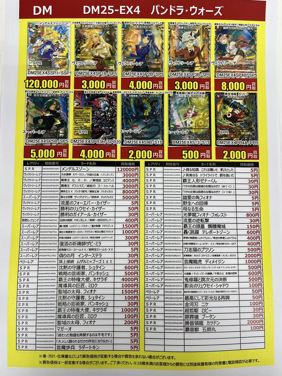 古本市場富田林店です❗️ #デュエルマスターズ パンドラ・ウォーズ