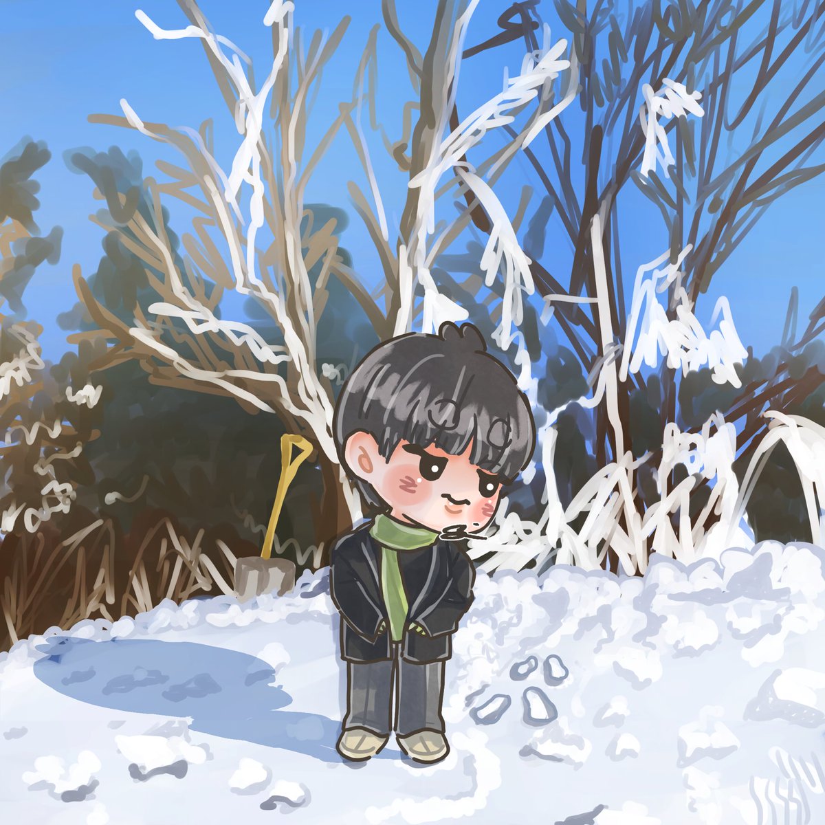 ❄️* ゚

 #btsfanart  #JIN