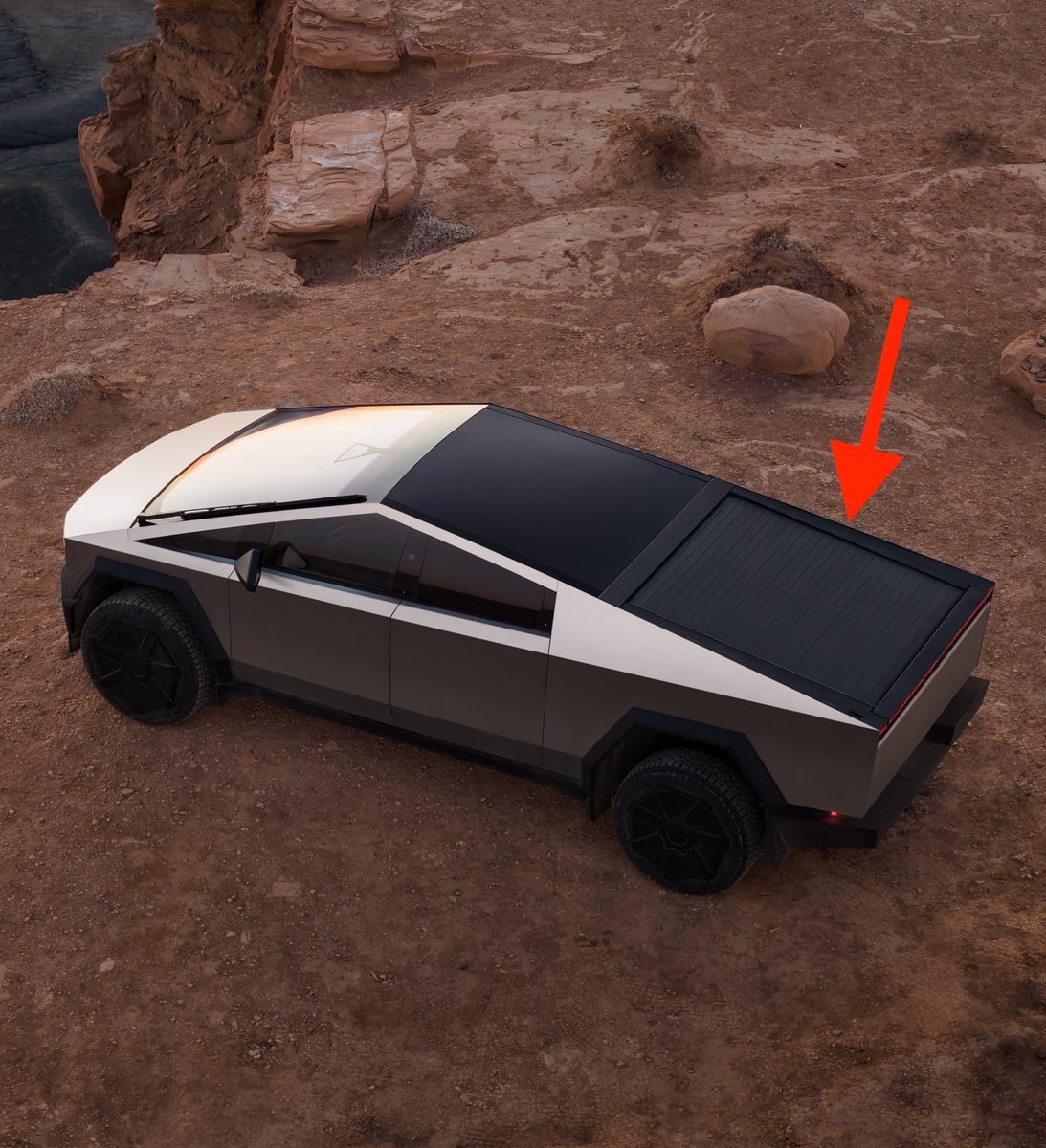 SawyerMerritt's tweet image. To clear up any confusion, the new $60k dual-motor AWD Cybertruck comes with the same motorized hard tonneau cover as the higher-priced trims (shown on left). The difference is that this $60k trim does not include the vault bed storage area (shown on right), and comes with