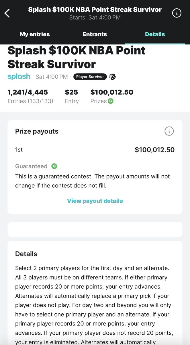 Our team is all playing this contest and we’ll have a strategy breakdown as well as a spreadsheet that will outline the optimal choices on upcoming slates so you can plan ahead. Will be free for all RGP members with NBA access or Bets access. Should be a fun sweat!