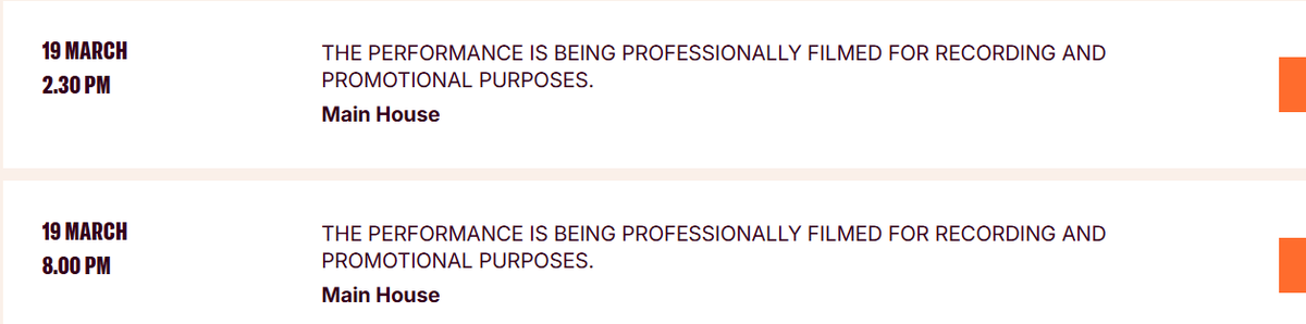 Here's the promising-looking news for everyone who hasn't been able to get to see Our Town 😊