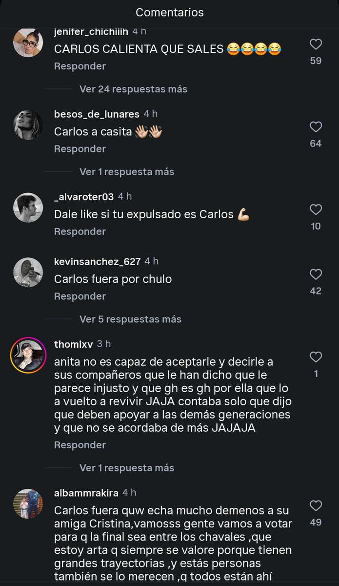 #GHDúoGala7 #GHDuo20F #GHDuo19F
Los fans bullys de La isla de las tentaciones en instagram estan comentando "Fuera Carlos"

Que sociedad de mierda se nos esta quedando.