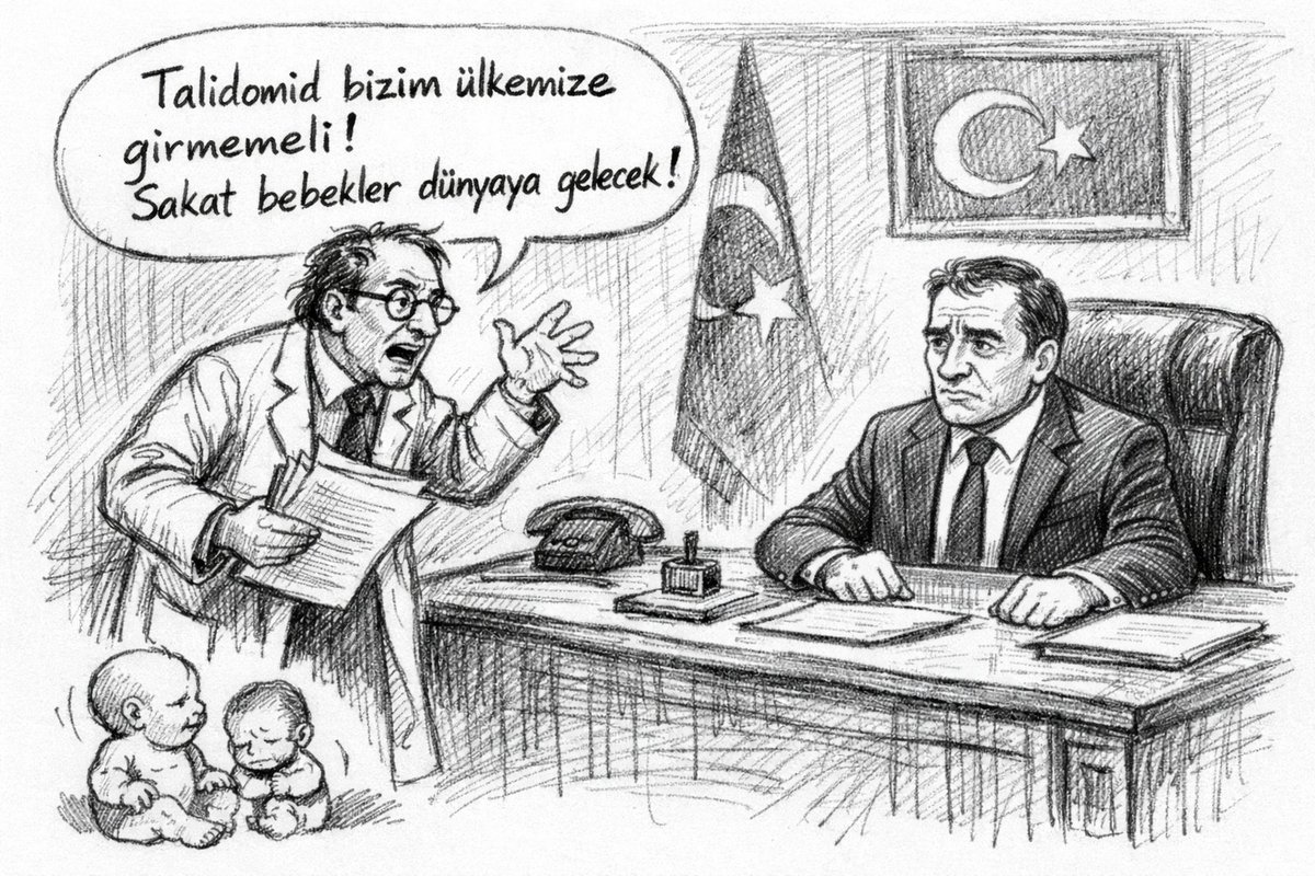 𝗧𝗮𝗹𝗶𝗱𝗼𝗺𝗶𝗱
1957 yılında Almanya' da piyasaya sürülmüş bir ilaç. 
Gebelerde bulantıyı kesmek ve sakinleştirici etki sağlamak amacıyla kullanıldı. 
46 Avrupa ülkesinde de onay aldı ve kullanılmaya başlandı. 
İlaç fokomeli adı verilen doğumsal bir anomaliye neden oluyordu.