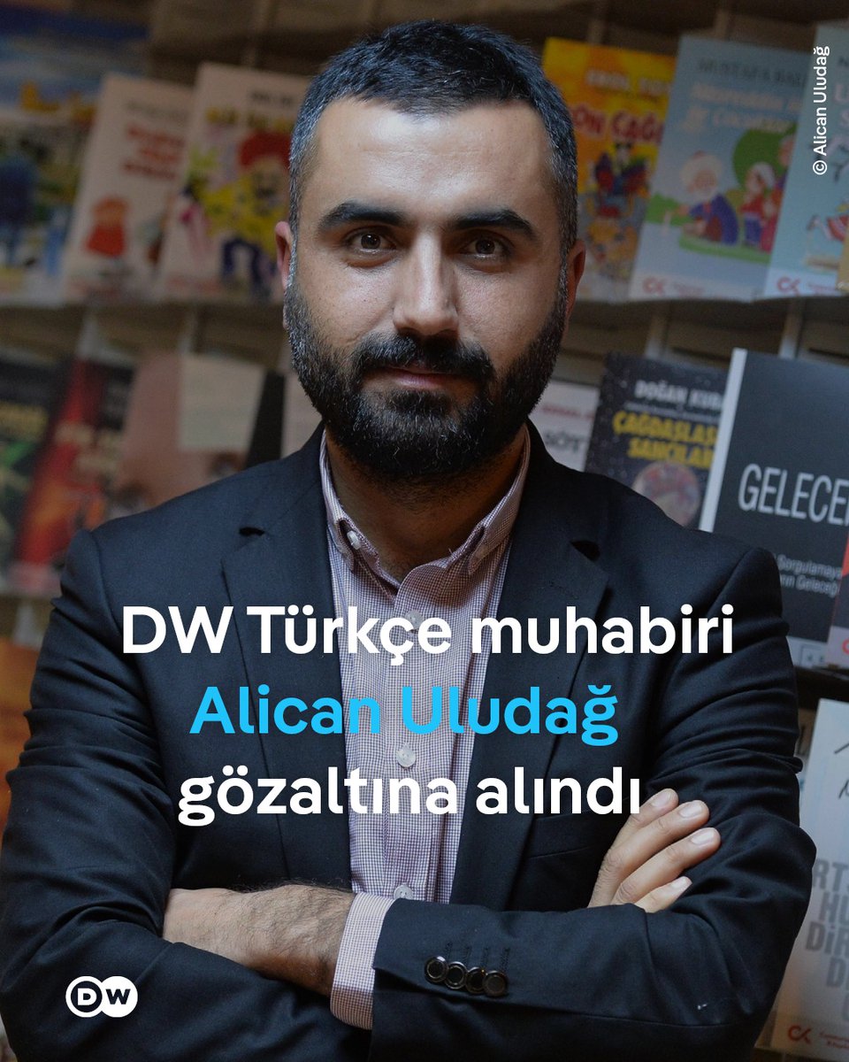 DW Türkçe muhabiri Alican Uludağ, İstanbul Cumhuriyet Başsavcılığı'nın başlattığı soruşturma kapsamında gözaltına alındı

Uludağ, akşam saatlerinde Ankara'daki evinden alınarak İstanbul'a götürüldü

p.dw.com/p/596DR