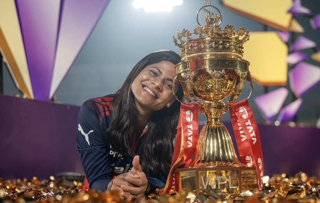 RADHA YADAV IN LAST 4 MONTHS:

- Won ODI World Cup.
- Won WPL Trophy for RCB.
- Qualified for Final as Captain in Rising Women's Asia Cup.

Radha Yadav, A serial Winner! 🫡