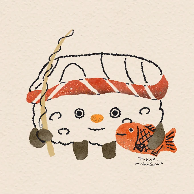 「鯛」 #寿司キャラクター