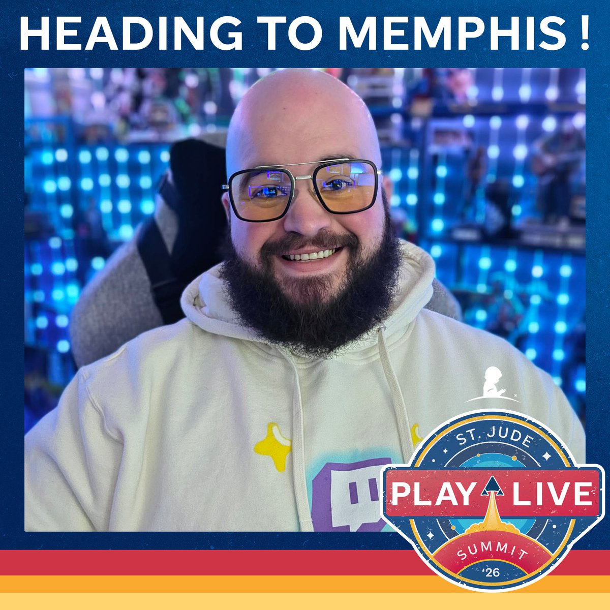 Excited to announce that I have been invited to the <a href="/StJudePLAYLIVE/">St. Jude PLAY LIVE</a> Summit 2026!

Who will I see in Memphis??