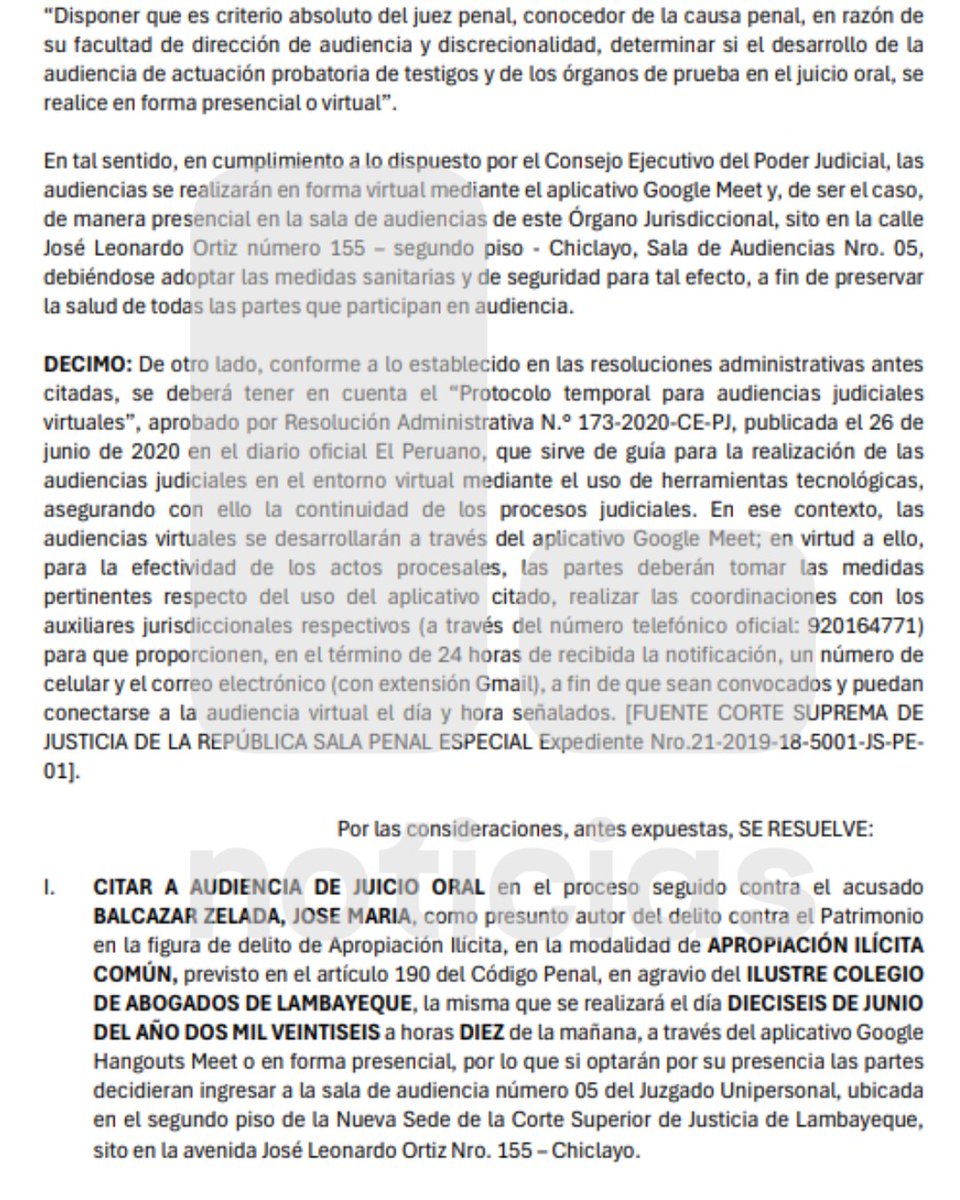 Latina_Noticias's tweet image. 🚨 #LOÚLTIMO El presidente del Perú, José María Balcázar, es citado a juicio oral para que declare por el presunto delito de apropiación ilícita común durante su decanato en el Ilustre Colegio de Abogados de Lambayeque (ICAL).