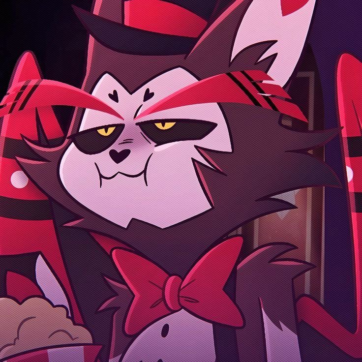 kaichiiix's tweet photo. He has very chubby cheeks. #Husk #HazbinHotel https://t.co/XT5fJI0jtD