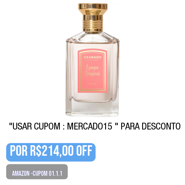 .
🛒 Compre aqui 👉🏽 amazon.com.br/gp/product/B0G…
.
💥🌟PRECINHO DA AMAZON-Cupom-01.1.2 Granado, Perfume, Vintage, Époque Tropical, 75 ml
.
Use o cupom: MERCADO15  (na tela de pagamento)
.
😱 por R$214,00
.
.
💢 PROMOÇÃO OSCILANDO
