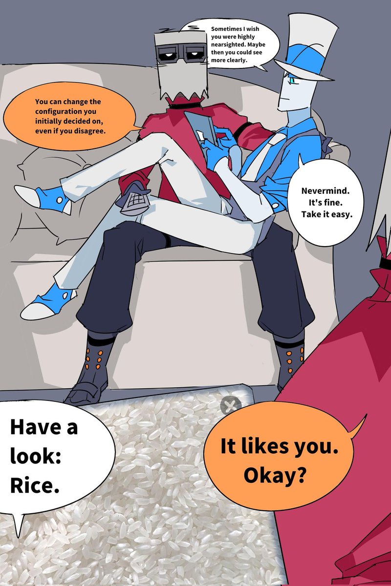 神秘对话。
#SilkBag #HeroicAU 
#VillainousAU