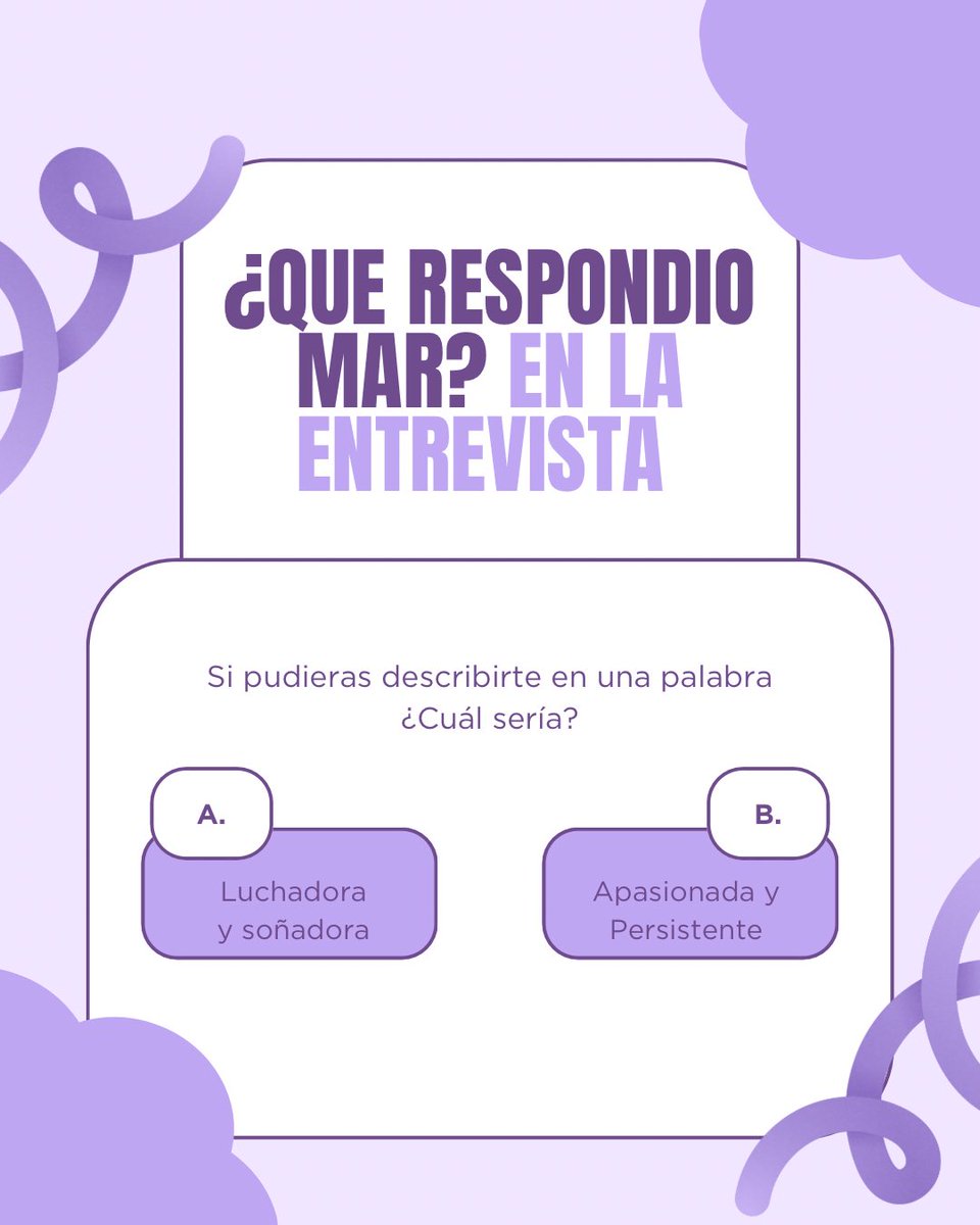 #1❤️
¿QUÉ RESPONDIÓ MAR?

🧩Comenta la repuesta correcta, ¿A o B?
🧩 Adjunta tu captura de tu reproducción en Spotify donde se vea la hora. 

⏰ A las 7:18 PM dirígete a <a href="/stmarlaras/">stmarlaras</a> para el siguiente hilo.
🔗 open.spotify.com/playlist/1x8Ul…