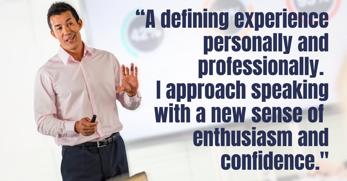 Small classes, individual coaching -  see why companies rely on our Executive Seminar to fast-track their ability to present and persuade:  ow.ly/9TNA50W4Qr0