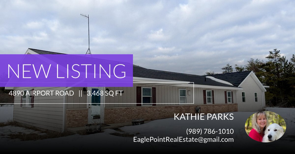 LewistonRealtor's tweet photo. 📍 New Listing 📍 Take a look at this fantastic new property that just hit the market located at 4890 Airport Road in Lewiston. Reach out to one of us here or at (989) 786-1010 for more information

Listed by Kathie Parks at Eagle ... https://t.co/LFddAyq9I4 https://t.co/g2CM0AzJnm