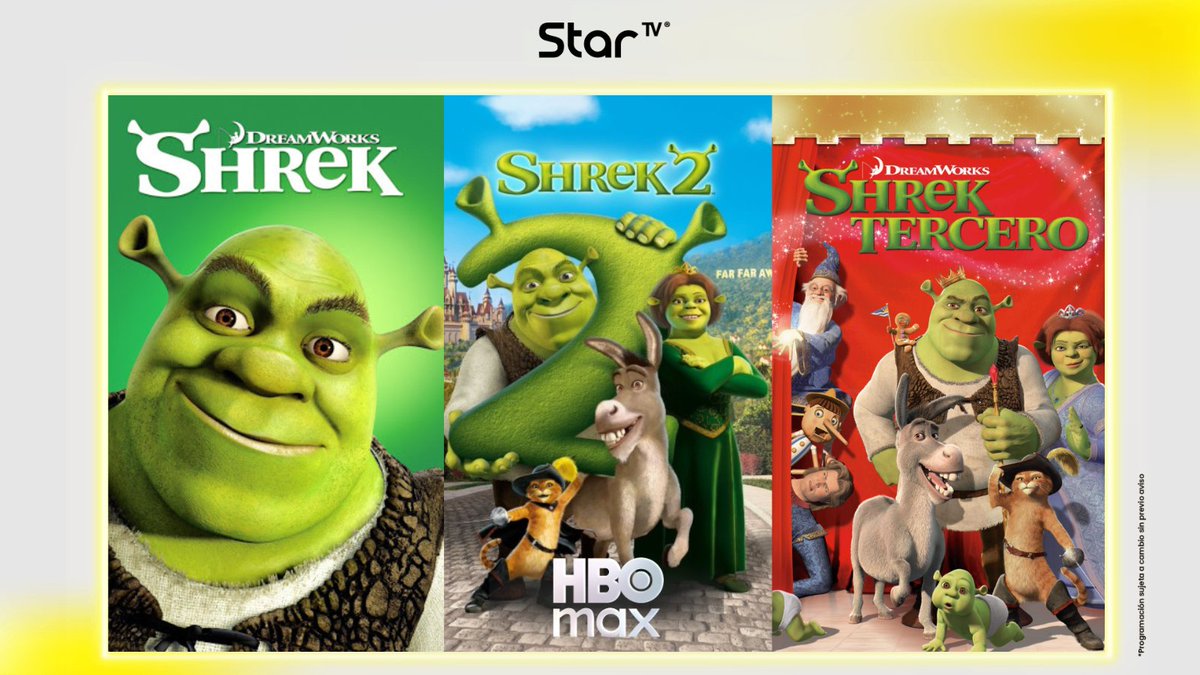 Hoy es viernes… y eso significa viernes de Shrek 💚✨

Aquí somos team #shrek 1, 2 y 3, porque claro…
🎶 ¡Yo quiero un héroe! 🎶
Y nuestro héroe es <a href="/StreamMaxLA/">HBO Max Latinoamérica</a> , incluido en #StarTV.😎

Disfrútalo sin pagar extra en los paquetes Nova Max y Universo.
🍿 Solo prepara la botana y