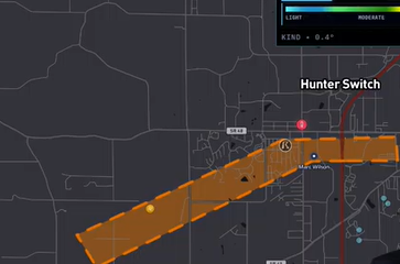 <a href="/ryanhallyall/">Ryan Hall, Y’all</a> Damage polygon of the Bloomington, IN tornado.