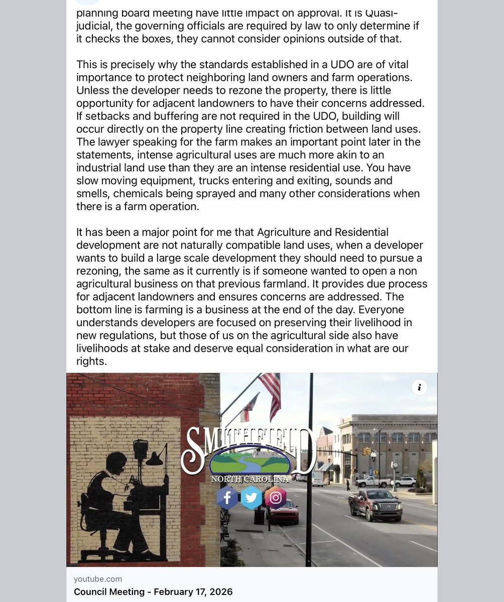 JoCoGuardian's tweet photo. Watch the video from the Smithfield Council meeting: https://t.co/IsO8qPPcfE

#Johnstoncounty #joco https://t.co/GyUmBQQO3y