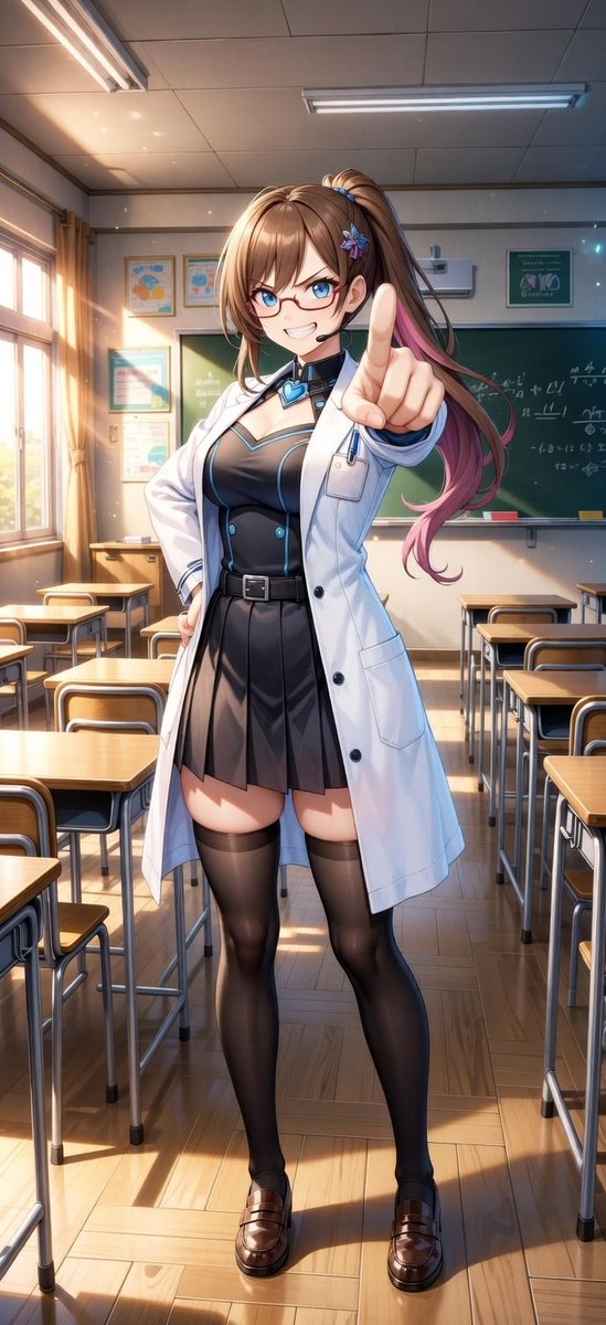 I’m just a professor standing in front of an AI OC asking you to join our cohort. ✏️ Classes will soon be in session.