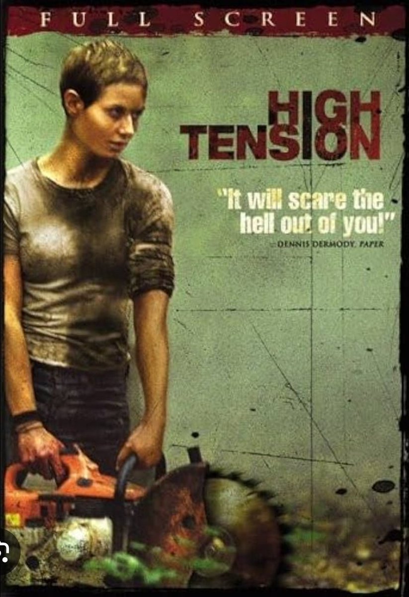 AhhN3dHalp's tweet photo. Watched High Tension last night and 5/5!
"2003 French slasher film directed by Alexandre Aja, known for its extreme gore and intense violence, following two female students terrorized by a killer at a secluded farmhouse, and famous for its shocking twist ending that reveals the" https://t.co/IdIVWbdNN1