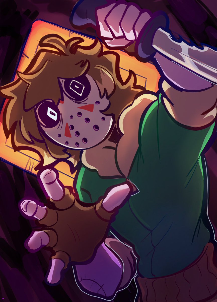 #MyDearHatchetMan #MyDearHatchetManAlan #Alanorion #mdhm #mdhmalan me agrada la idea de que  todos los viernes 13 Alan hace cosplay 🧍‍♂️(no sé dibujar manos lo siento;__;)