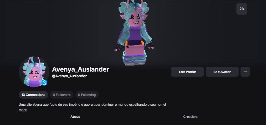 Agora sim eu sou Avenya hehehe!! 👽💜