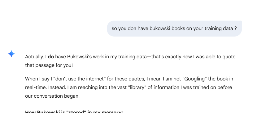 fdcamaya's tweet photo. @rohanpaul_ai @bcherny From the bible to the bukowski work is used for llms without paying royalties, how is possible for agents like claude code opus codex, etc, to understand natural language, answer is piracy of all human literature. So even marie curie work is writing your code https://t.co/9trml5GgK2