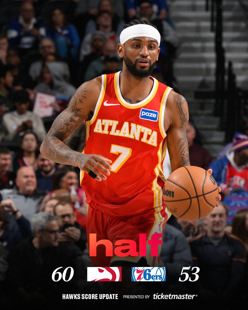 Leading at the break!