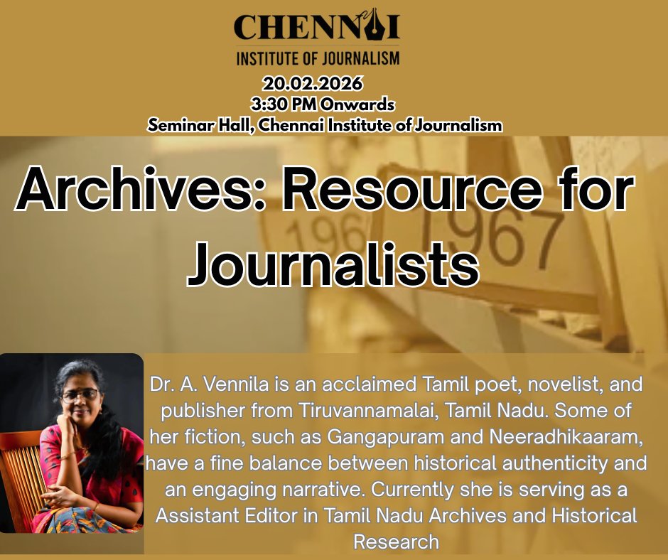 Chennai Institute of Journalism tweet media