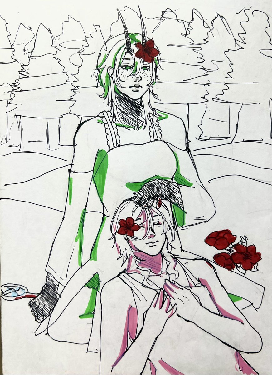 ARTE DO DIAA
-“os opostos”-

A culpa emerge Yasu, mesmo que discretamente ela se arrependa amargamente por cada vida que tirou

No entanto quando você mata alguém parecido com a pessoa que você mais ama, as coisas ficam…difíceis—
#art #arte #draw