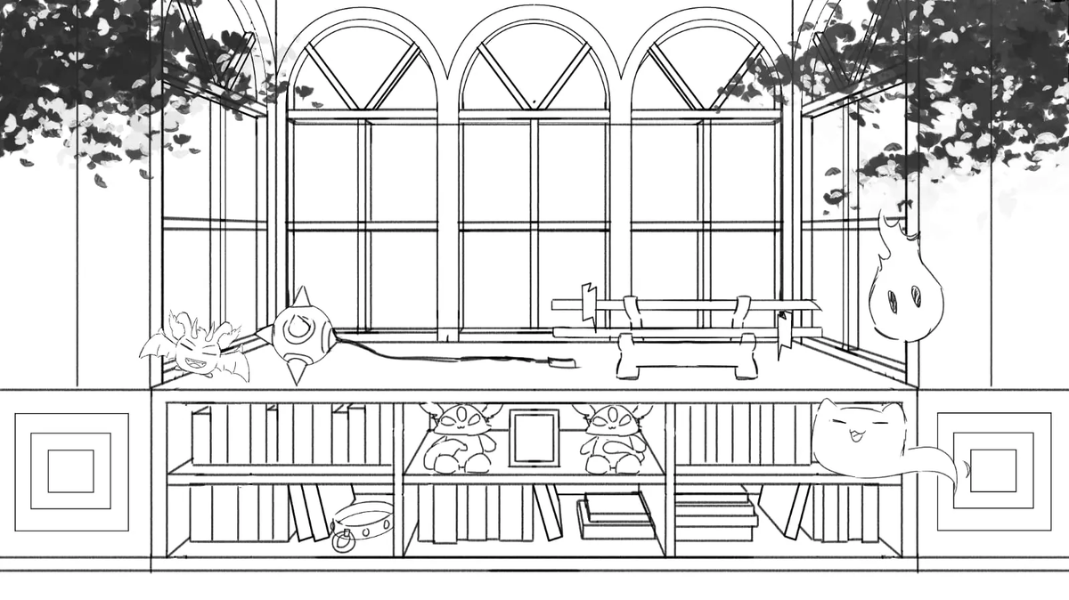 Working on a commission for my client today, what do you guys think the best color that match with the vibe 💗 #artmoots #illustration #wip