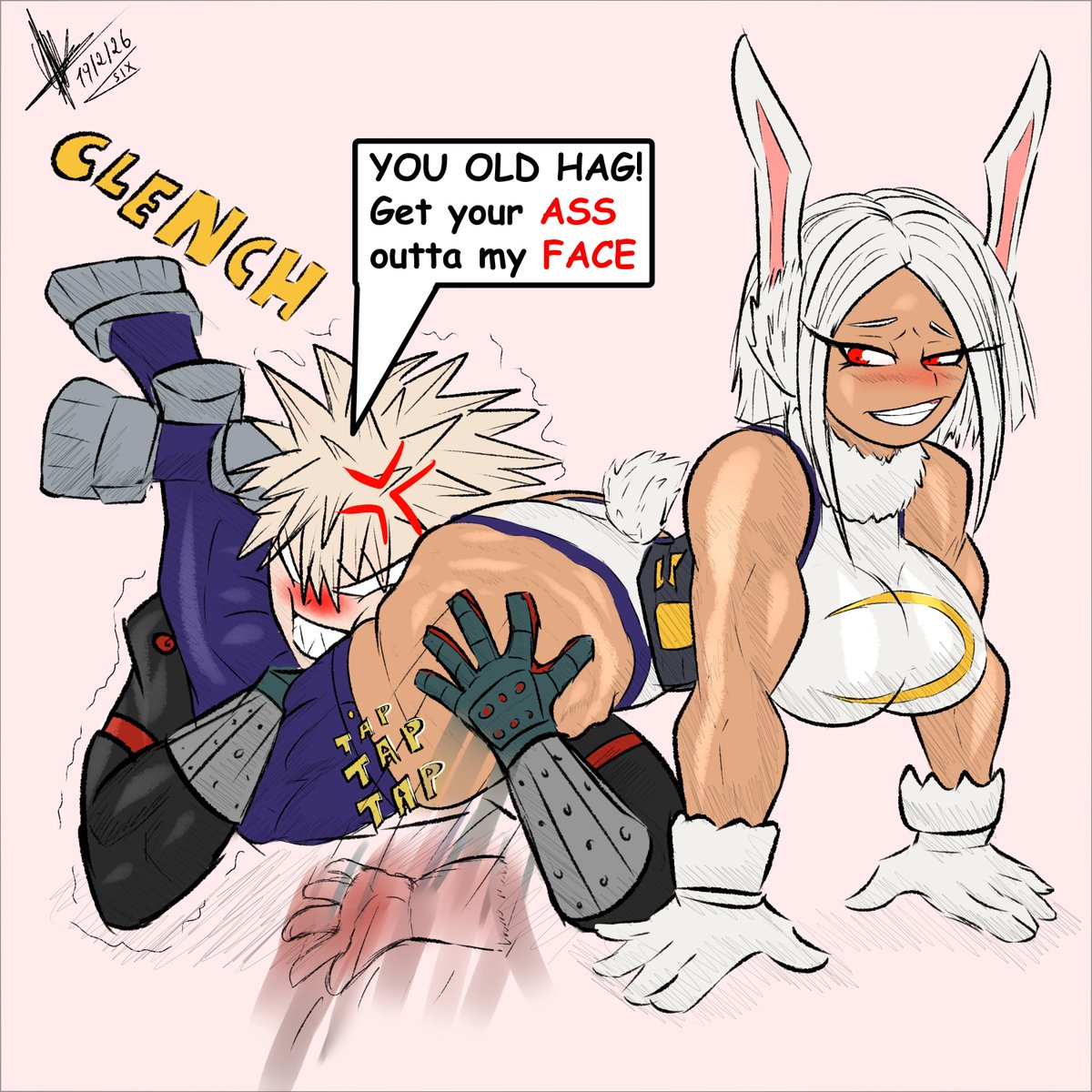 HomelessSix's tweet image. Had to do it :P 
Thanks for leting me Draw this.

#Mirko #ミルコ #MyHeroAcademia #bokunohero #RumiUsagiyama