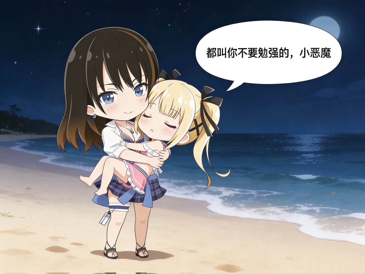 “わざと頑張らないでいいよ、小悪魔～”
#DOAXVV #AI