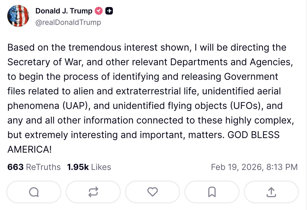 Trump plans to Disclose UFO Reality. We must hold him accountable. The cover-up must end.