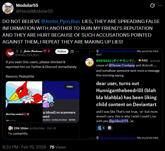 My god, this person is who supporting pedophile name "Ninjitendogal" -_-